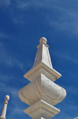 Sul tetto della cattedrale di Lisbona,Portogallo