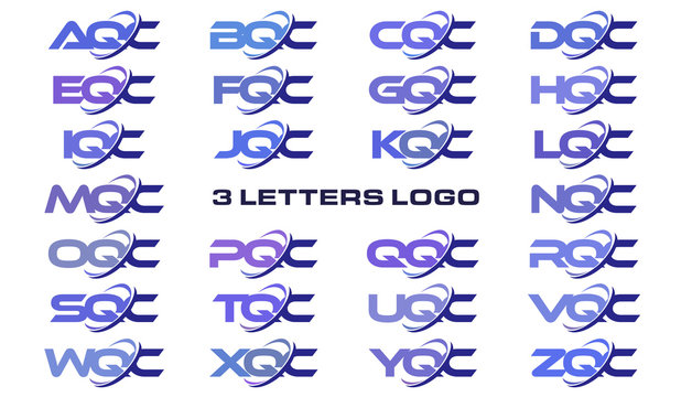 3 letters modern generic swoosh logo AQC, BQC, CQC, DQC, EQC, FQC, GQC, HQC, IQC, JQC, KQC, LQC, MQC, NQC, OQC, PQC, QQC, RQC, SQC, TQC, UQC, VQC, WQC, XQC, YQC, ZQC