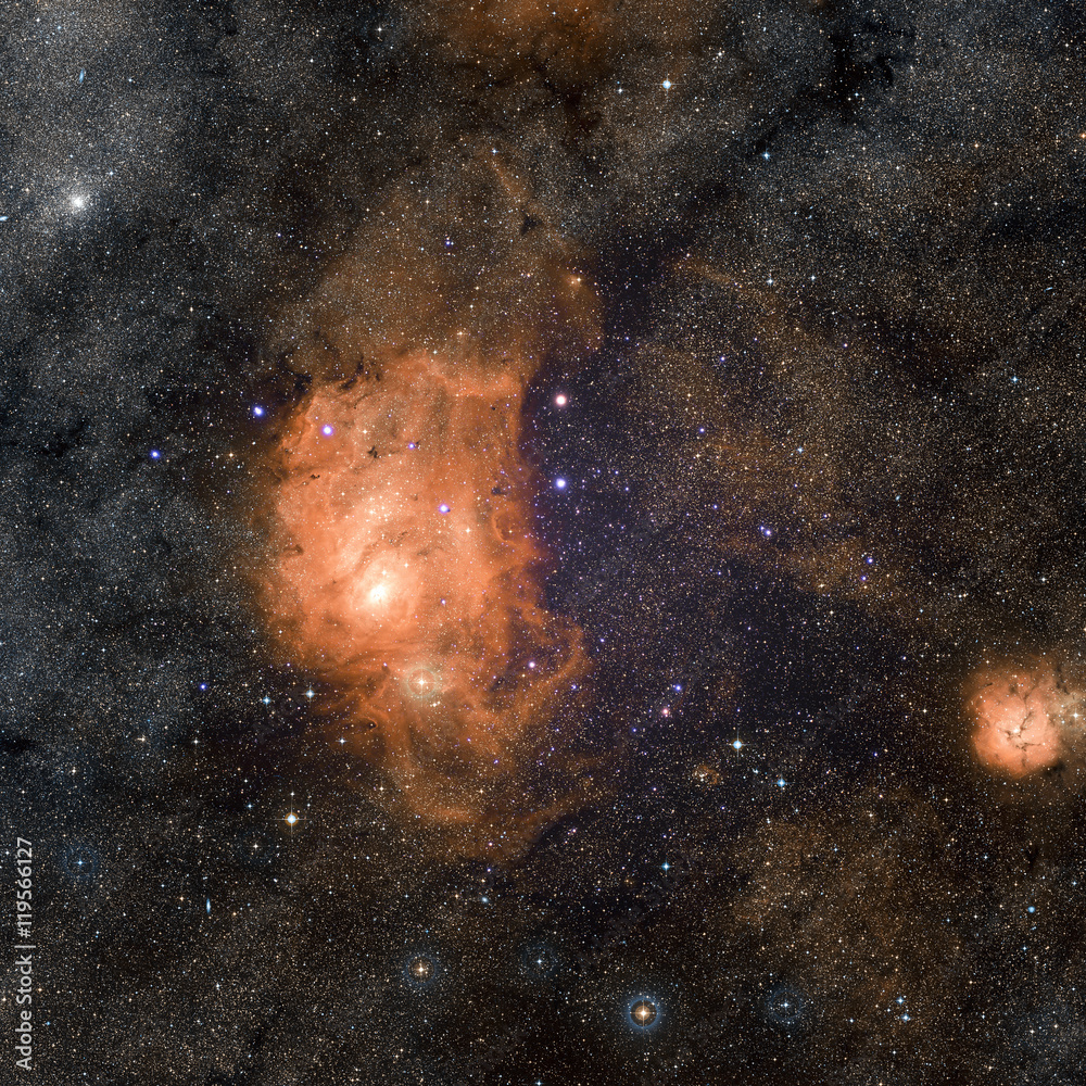 Canvas Prints stars nebula in space.