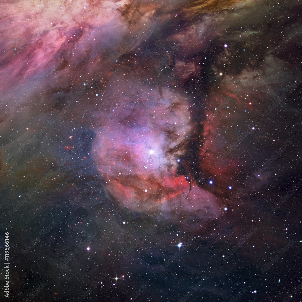 Canvas Prints stars nebula in space.
