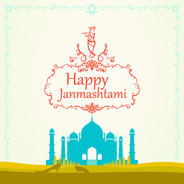 Creative illustration,poster or banner for indian festival of ja