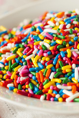 Bright Colored Rainbow Sprinkles
