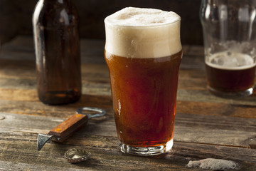 Refreshing Brown Ale Beer