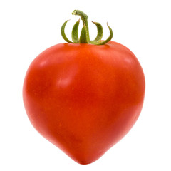 Fresh tomato, isolated on white background