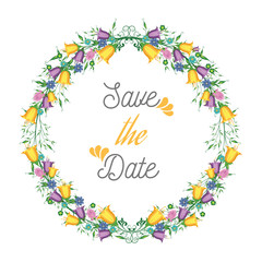 Obraz premium Vector flowers frame