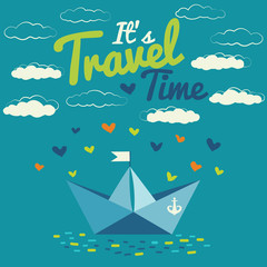 Cute card - Travel time