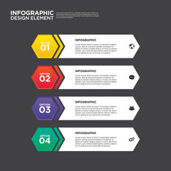 Infographic business report template layout design element vector