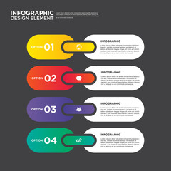 Infographic business report template layout design element vector
