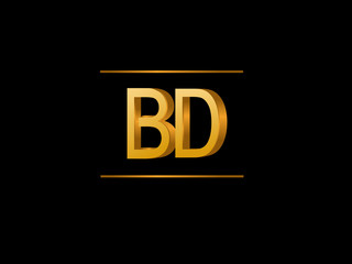 BD Initial Logo for your startup venture