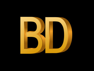 BD Initial Logo for your startup venture