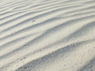 Fototapeta na wymiar Work of wind. Sand waves texture