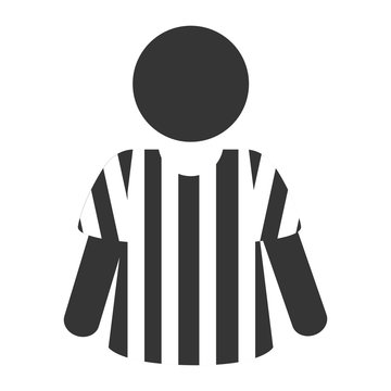 Icon Referee Football American Vector Illustration Eps 10