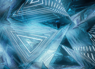 Blue abstract ice background