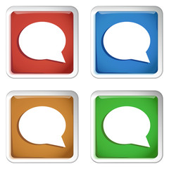 ikona kwadratowy plastikowy przycisk wektor © vempireart