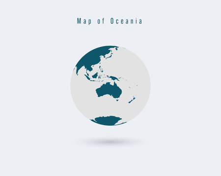 Globe of World Vector  illustration.