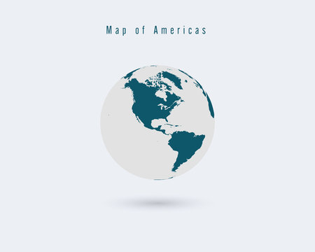 Globe of World Vector  illustration.