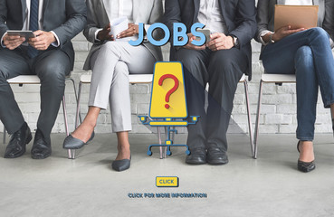 Fototapeta na wymiar Jobs Occupation Hiring Employment Concept