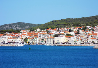 Fototapeta na wymiar The city Vodice on the Adriatic coast.