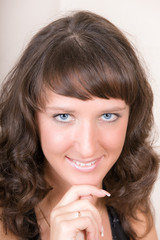 Naklejka premium portrait of a girl