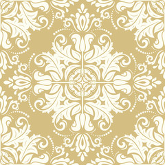 Fototapeta premium Seamless Damask Vector Background