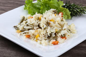 Rice with vegetables