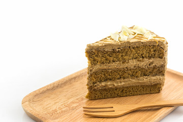 Coffee cake slice.