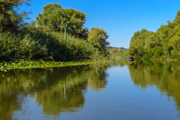The scenic river of Virpazar in Skadar Lake.