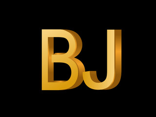 BJ Initial Logo for your startup venture