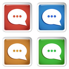 ikona kwadratowy plastikowy przycisk wektor © vempireart