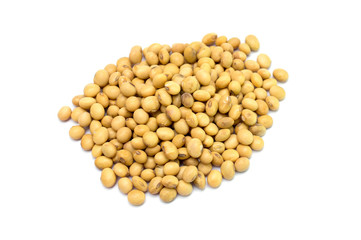 soybeans isolated on white background