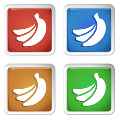 ikona kwadratowy plastikowy przycisk wektor © vempireart