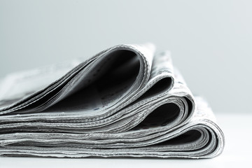 Stack of newspapers