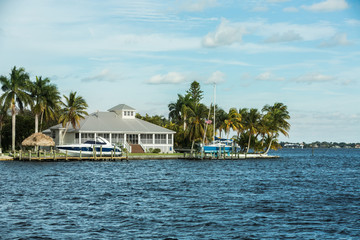Summer luxury beach house on Cape Coral, Florida