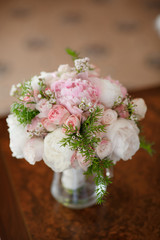 Beautiful wedding flowers bouquet of bride