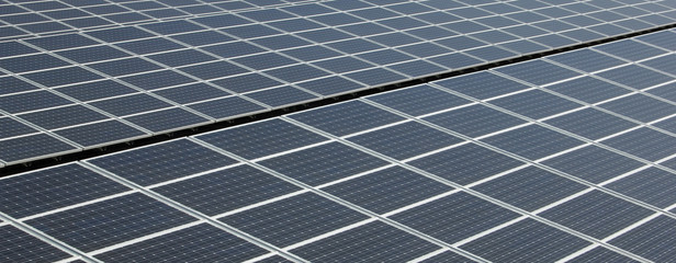 Solar Panels - Close-up - Panorama