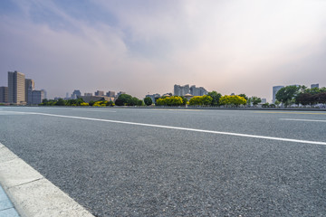 clean city road,shanghai,china. © kalafoto
