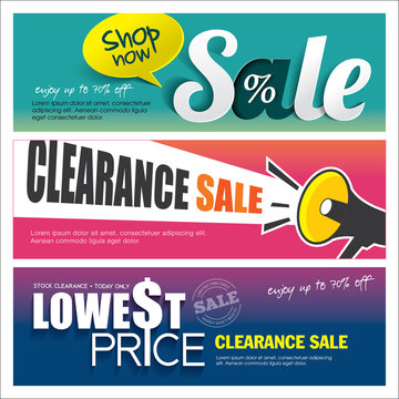 Sale banners design