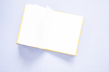 Opened blank notebooks