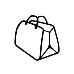 Shopping bag icon. Vector