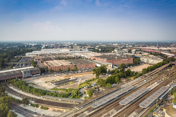 Koelnmesse buildings in Koln where international fairs take plac