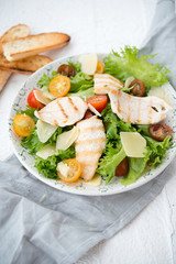 Classical Caesar Salad with chicken

