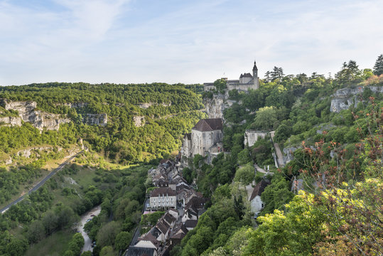 The ancient castle in France, Rocamadour