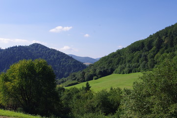 Obraz premium Wzgórza nad Soliną