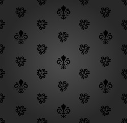 Seamless Pattern With Royal Lily