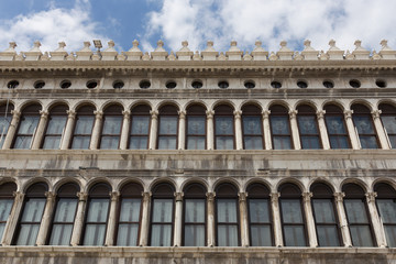 Fototapeta premium Arcades of the facade on Piazza San Marco in Venice