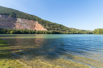 Caccamo lake in Italy