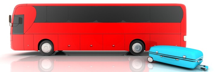 bus  3D rendering