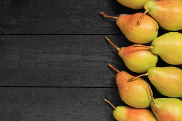 Ripe pears background