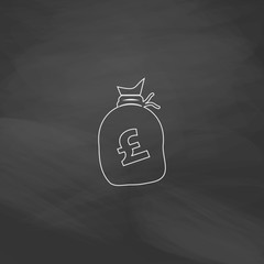 Pound GBP bag computer symbol