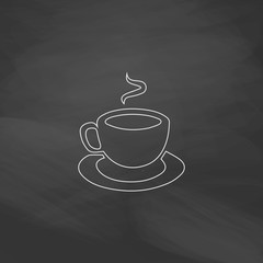 Hot coffe computer symbol